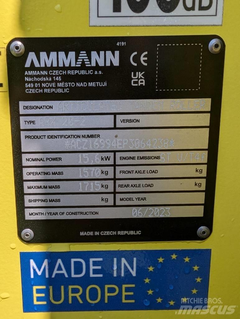Ammann ARX20-2 Cilindri compactori dubli
