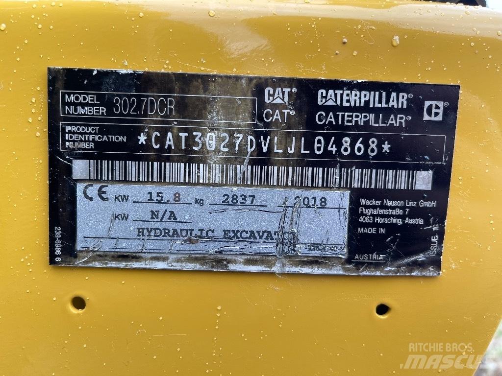 CAT 302.7D CR Mini excavatoare < 7t