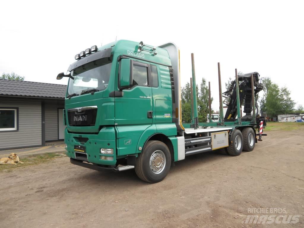 MAN 33 480 Camion pentru lemne