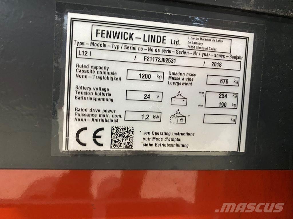 Linde L12 I Transpaleta manuala