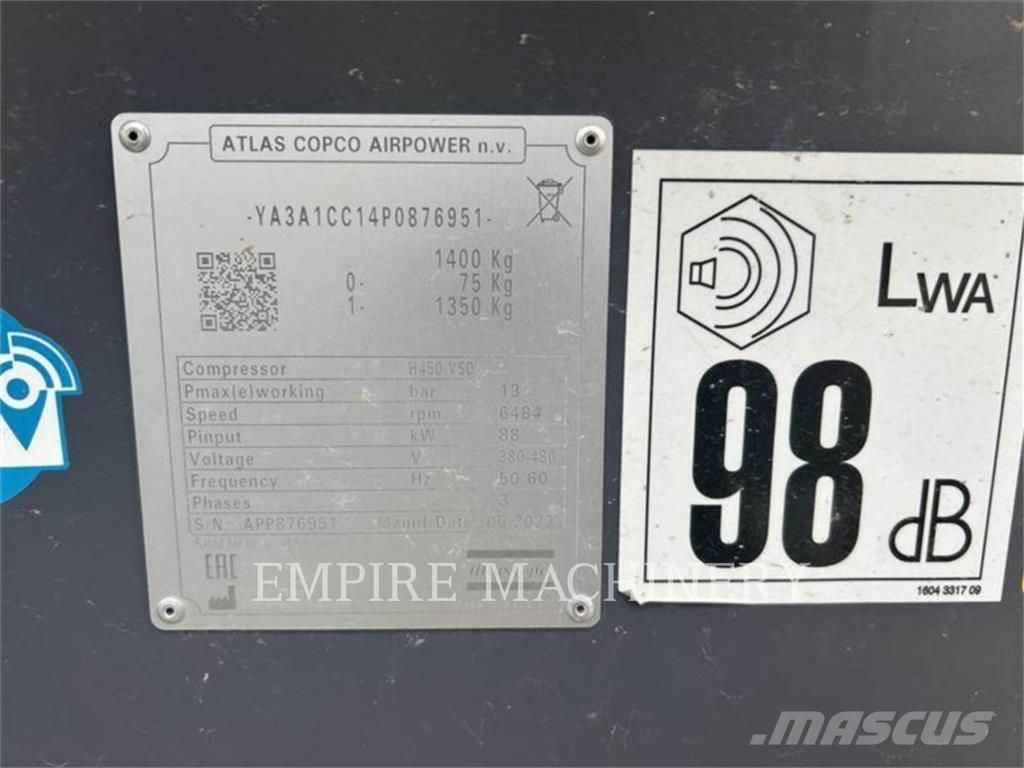Atlas Copco H450 Compresoare