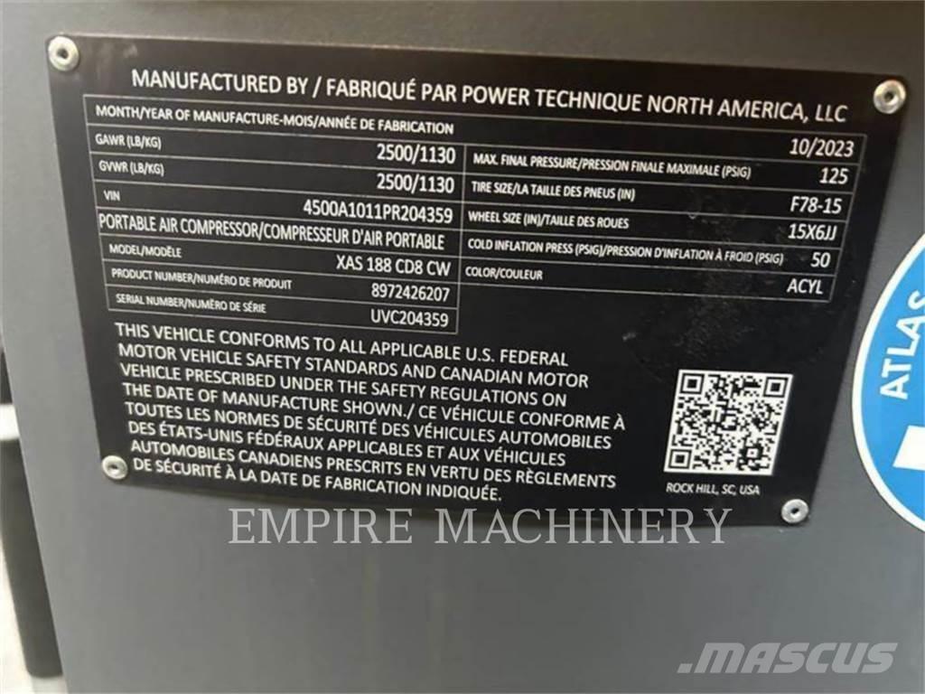 Atlas Copco XAS188CD Compresoare