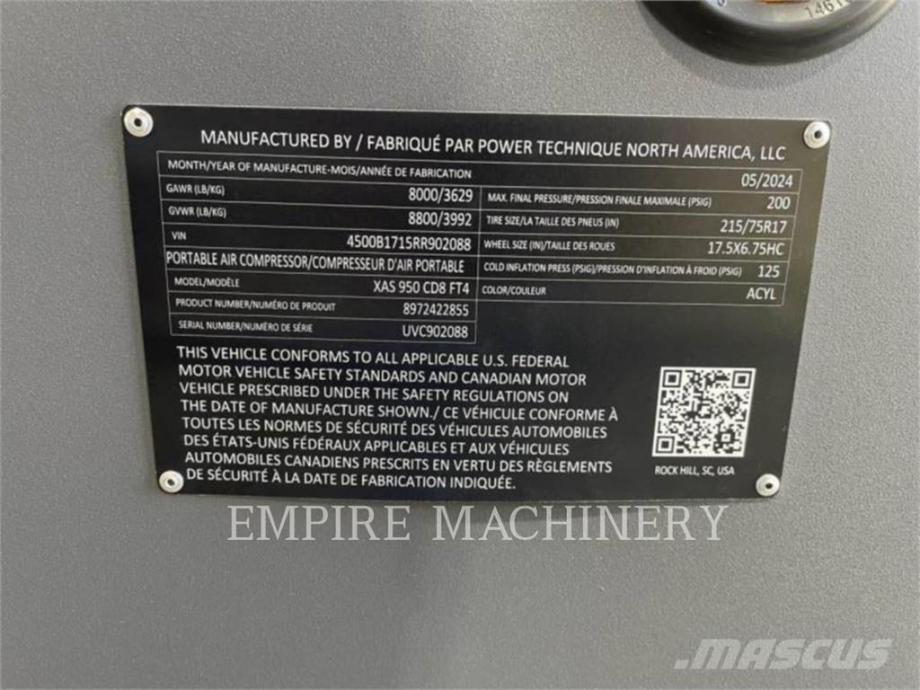 Atlas Copco XAS950CD Compresoare