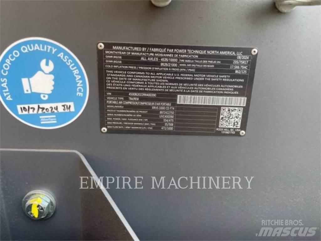 Atlas Copco XRVS1000CD Compresoare