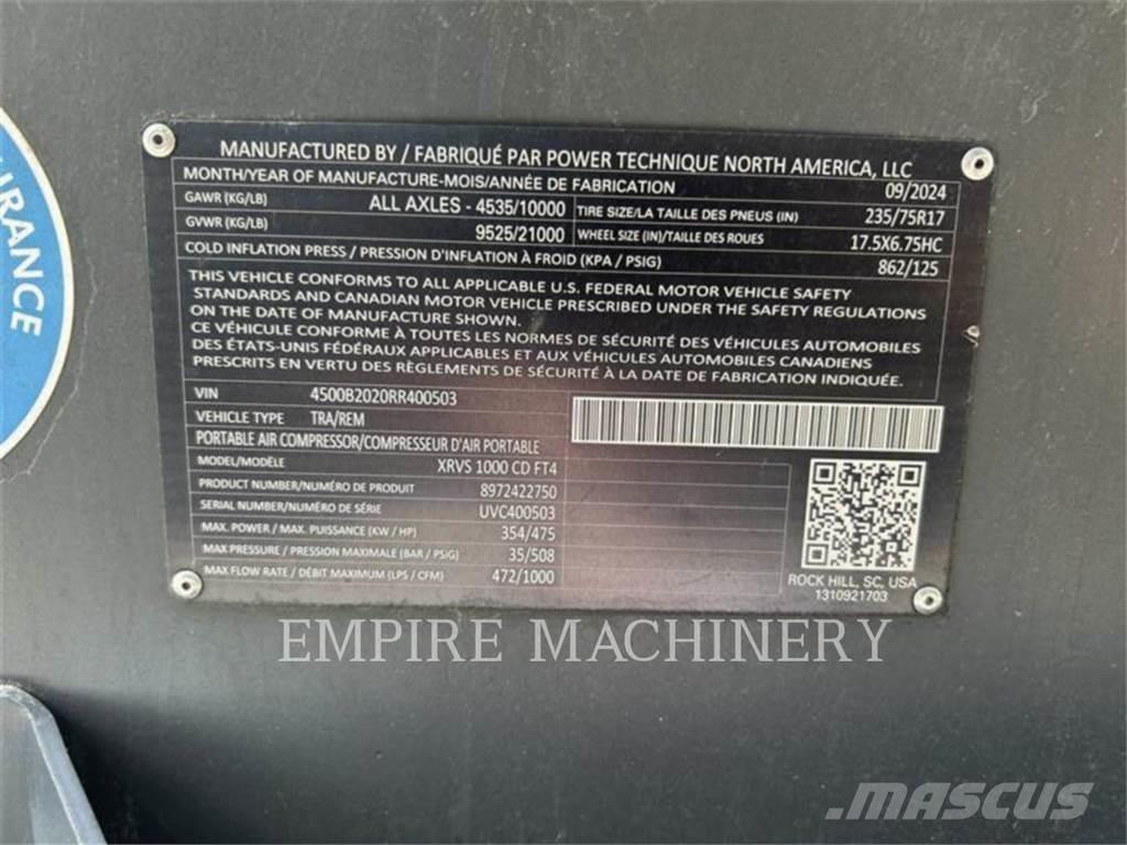 Atlas Copco XRVS1000CD Compresoare