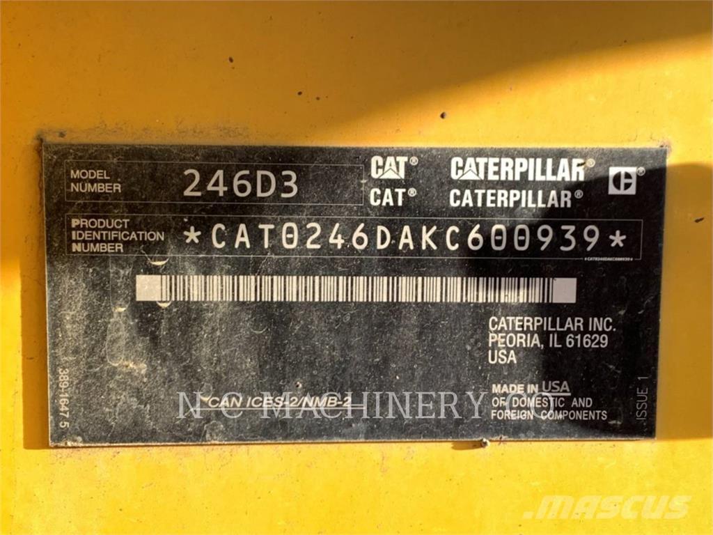 CAT 246D3 H3CB Mini incarcator