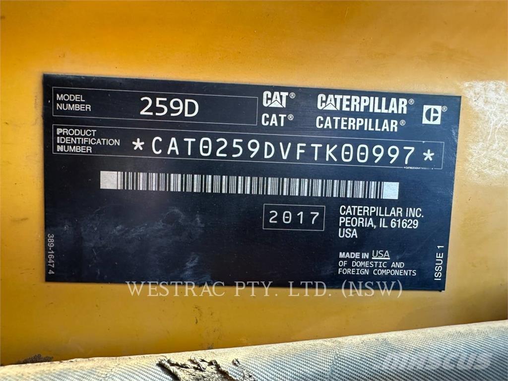 CAT 259D Încarcatoare cu excavator