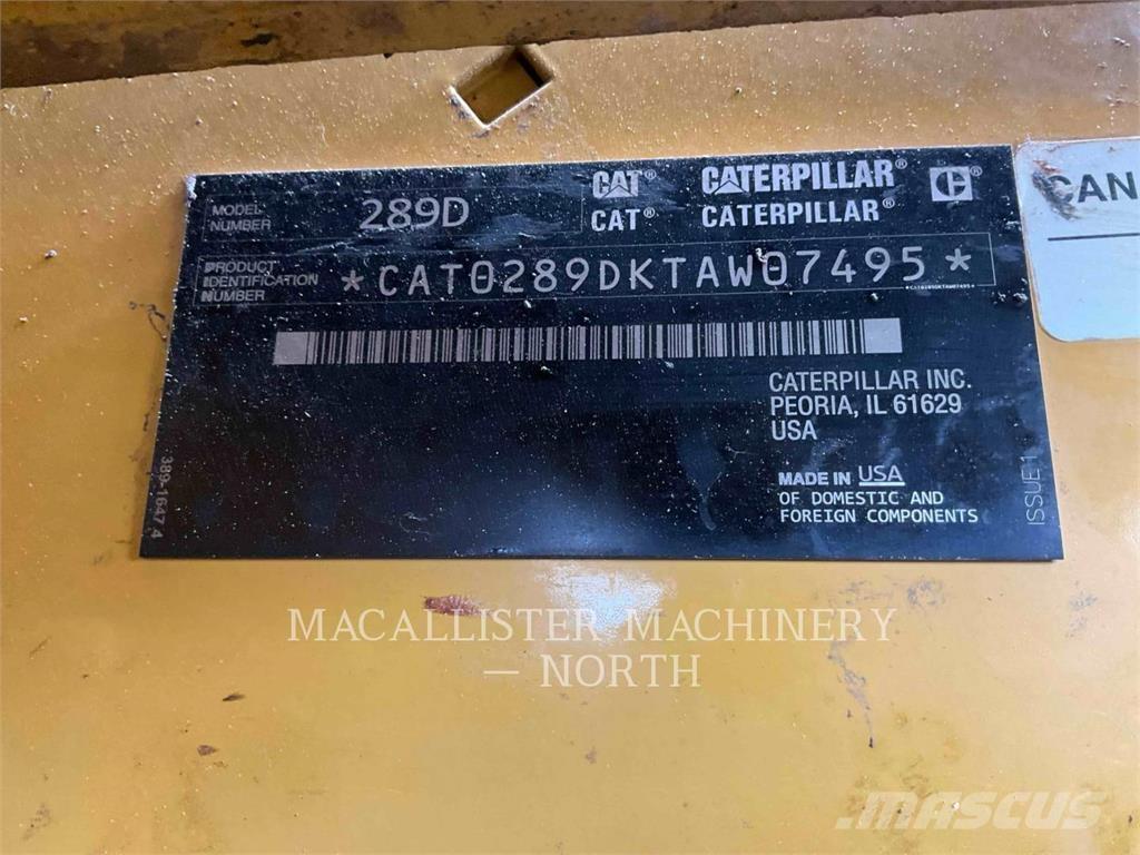 CAT 289D A2Q Mini incarcator