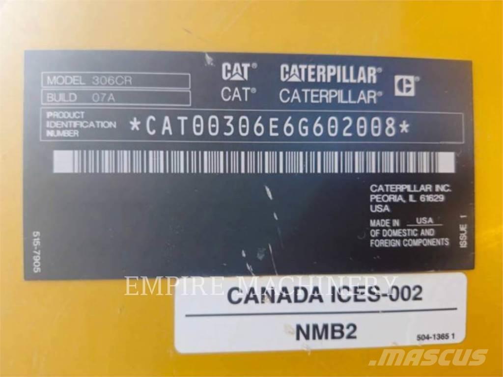 CAT 306 CR Excavatoare pe șenile
