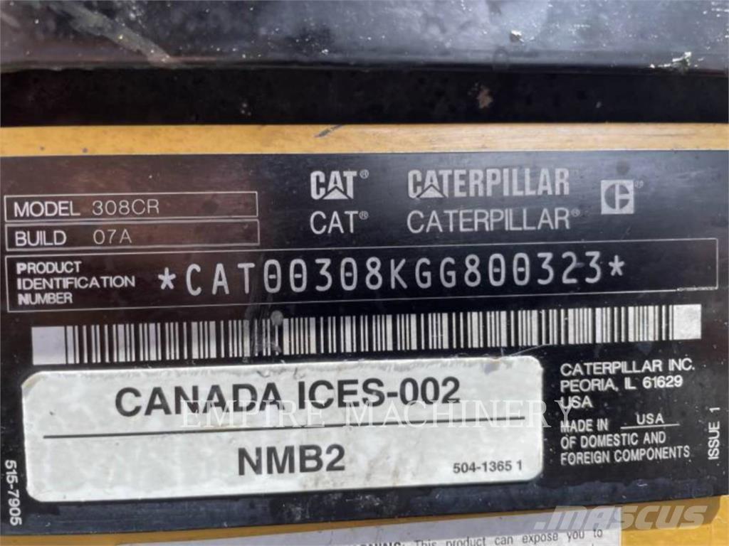 CAT 308-07 Excavatoare pe șenile
