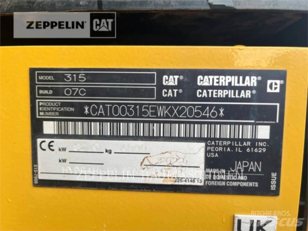 CAT 315-07B Excavatoare pe șenile
