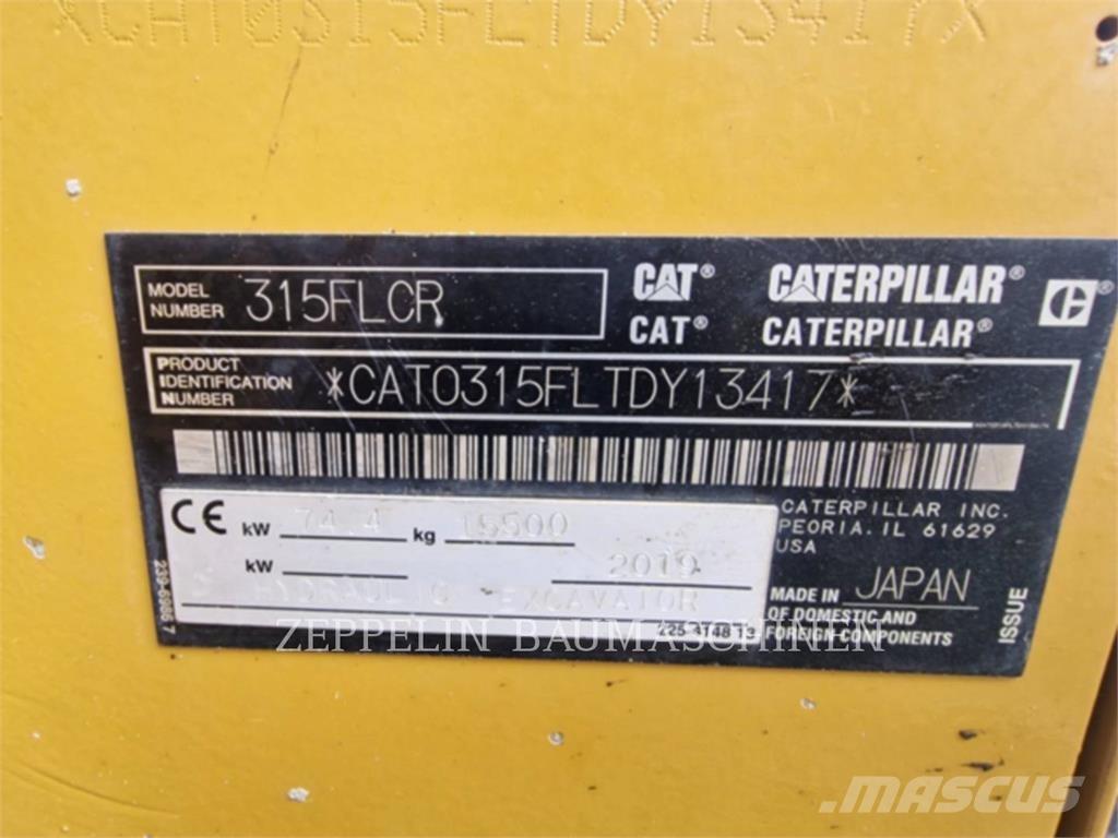 CAT 315FL Excavatoare pe șenile
