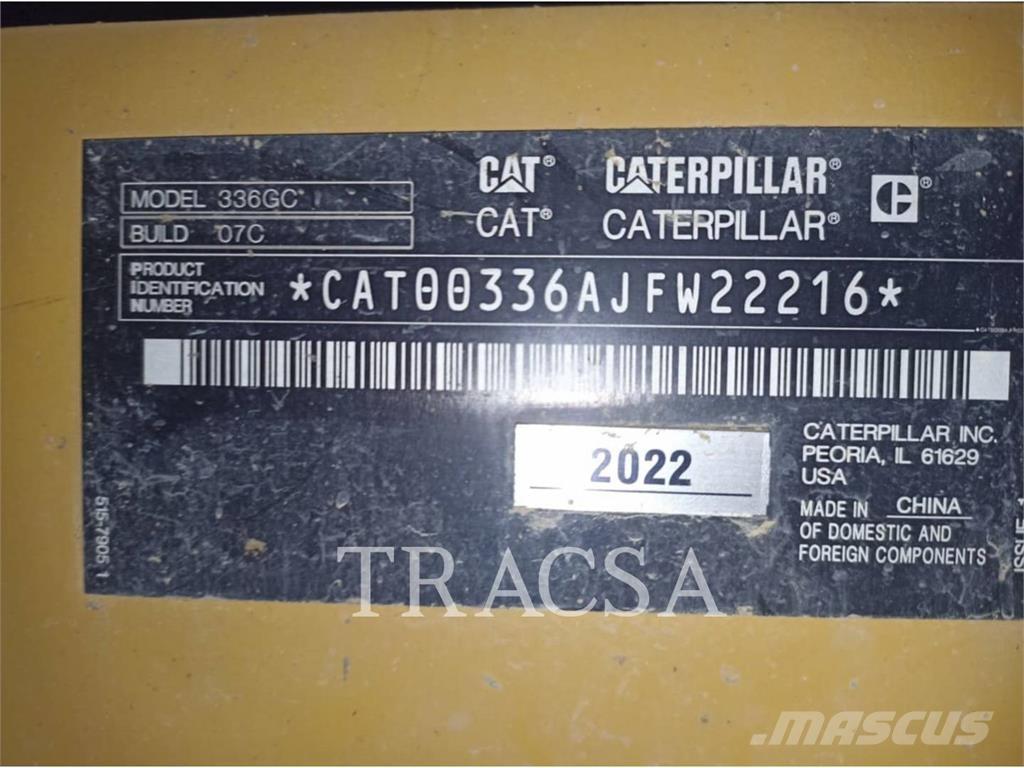 CAT 336-07GC Excavatoare pe șenile
