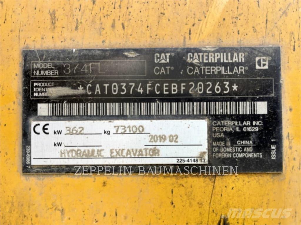CAT 374FL Excavatoare pe șenile
