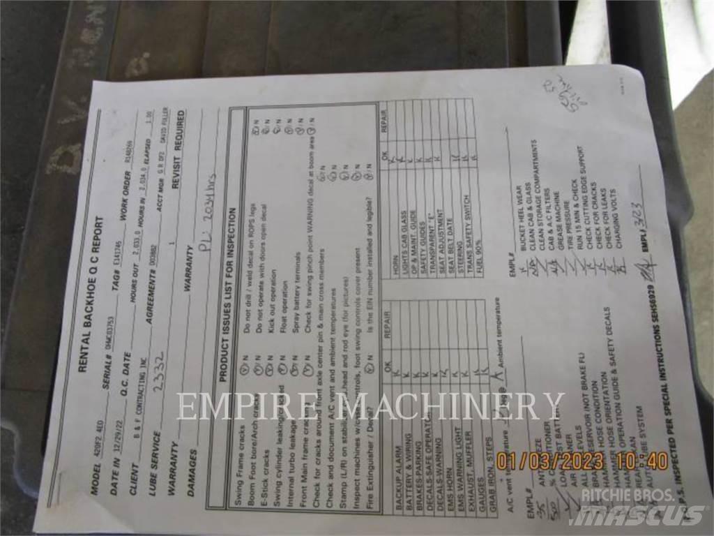 CAT 420F2 4EO Buldoexcavatoare