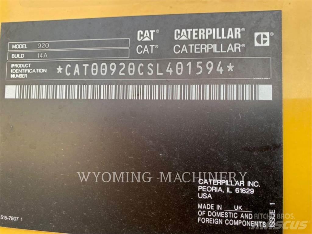 CAT 920 Incarcator pe pneuri