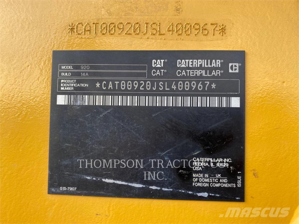 CAT 920 Incarcator pe pneuri