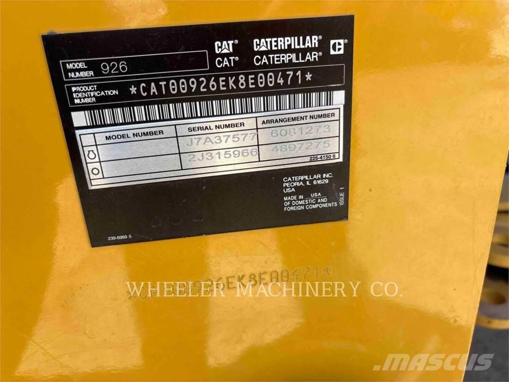 CAT 926 QC 3V Incarcator pe pneuri