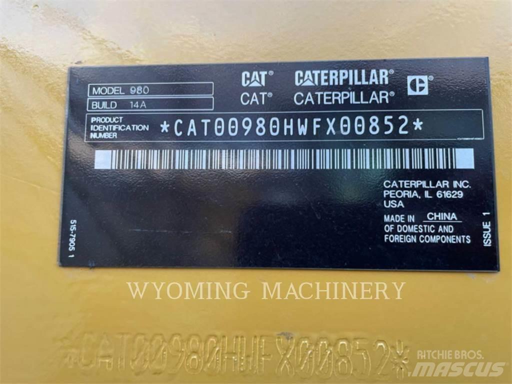 CAT 980 Incarcator pe pneuri