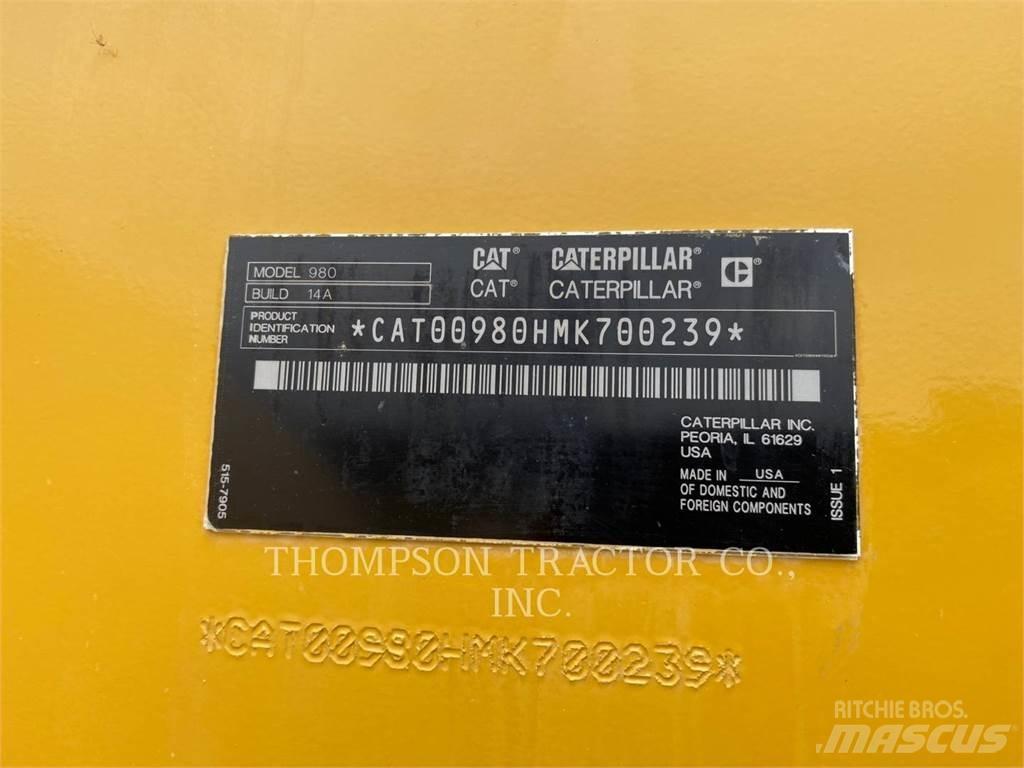 CAT 980 Incarcator pe pneuri