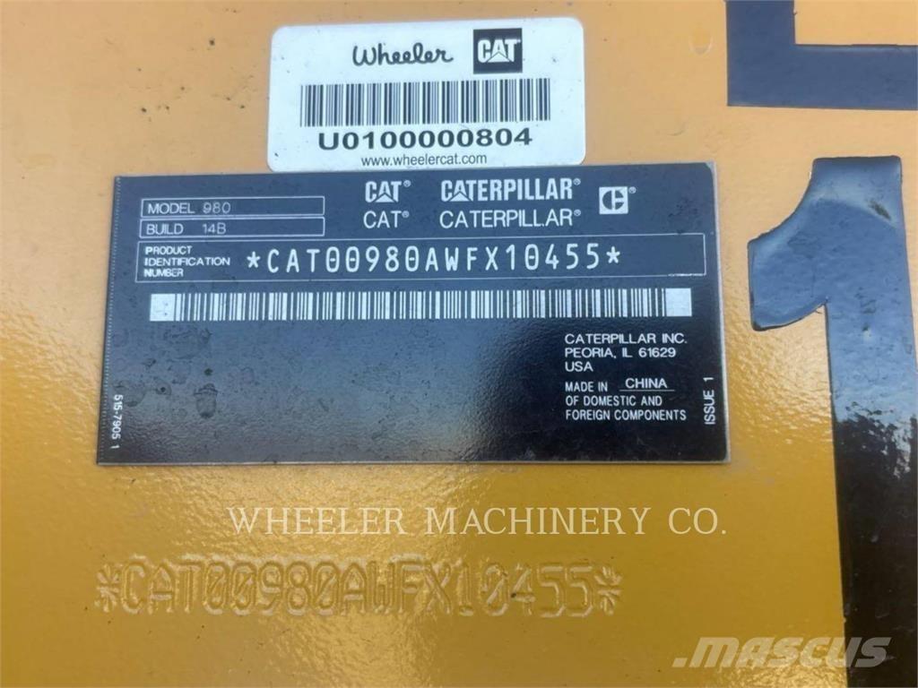 CAT 980 Incarcator pe pneuri