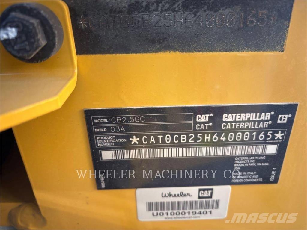 CAT CB2.5 GC Cilindri compactori dubli