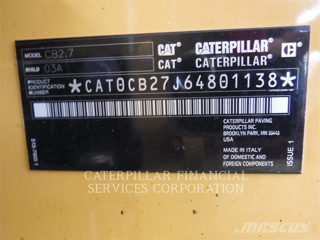CAT CB2.703 Cilindri compactori dubli