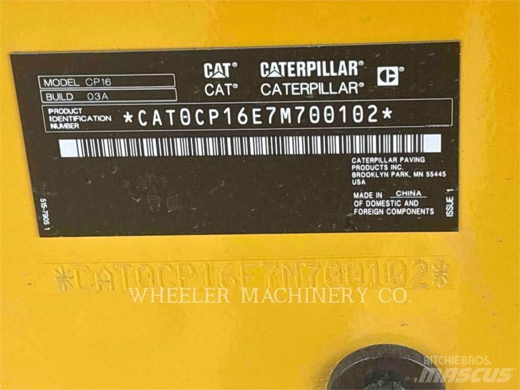 CAT CP16 Compactoare monocilindrice