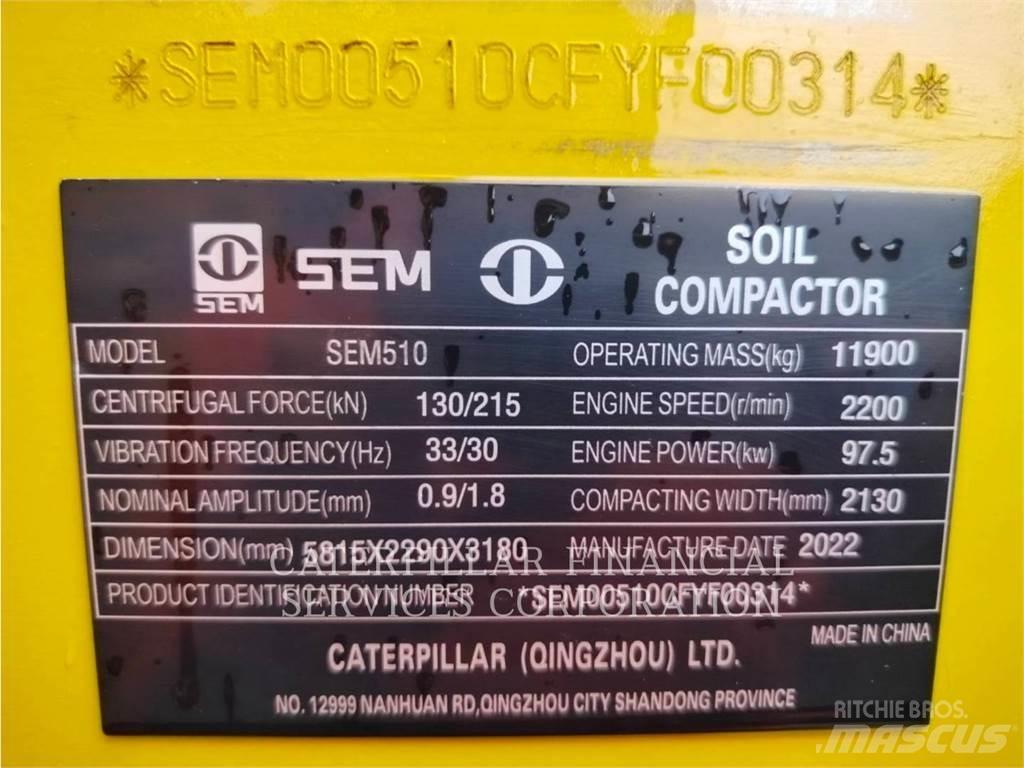 CAT SEM510 Compactoare monocilindrice