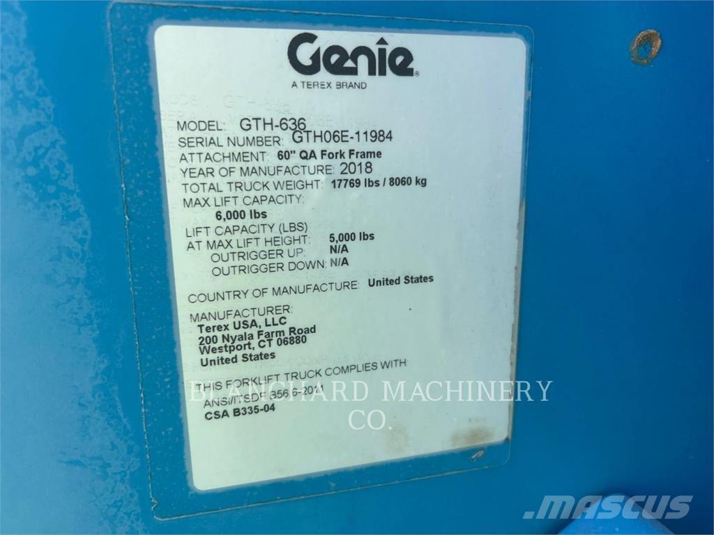 Genie GTH-636 Stivuitoare telescopice