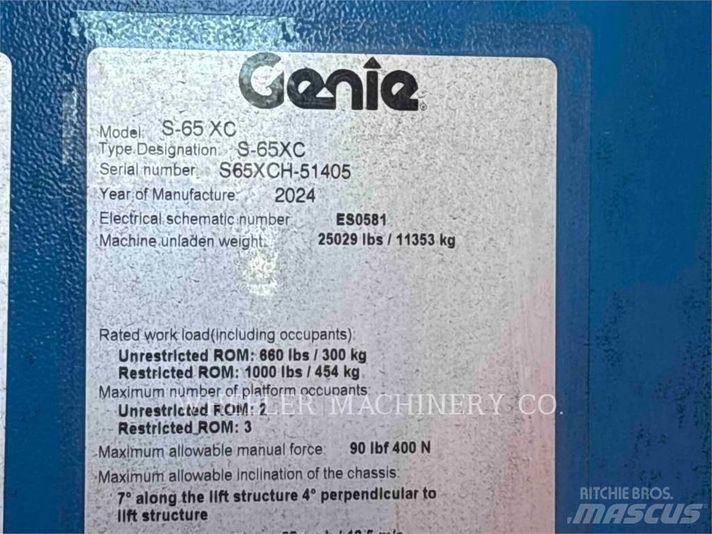 Genie S65XC Nacele cu brat articulat