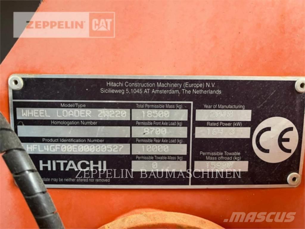 Hitachi ZW220 Incarcator pe pneuri