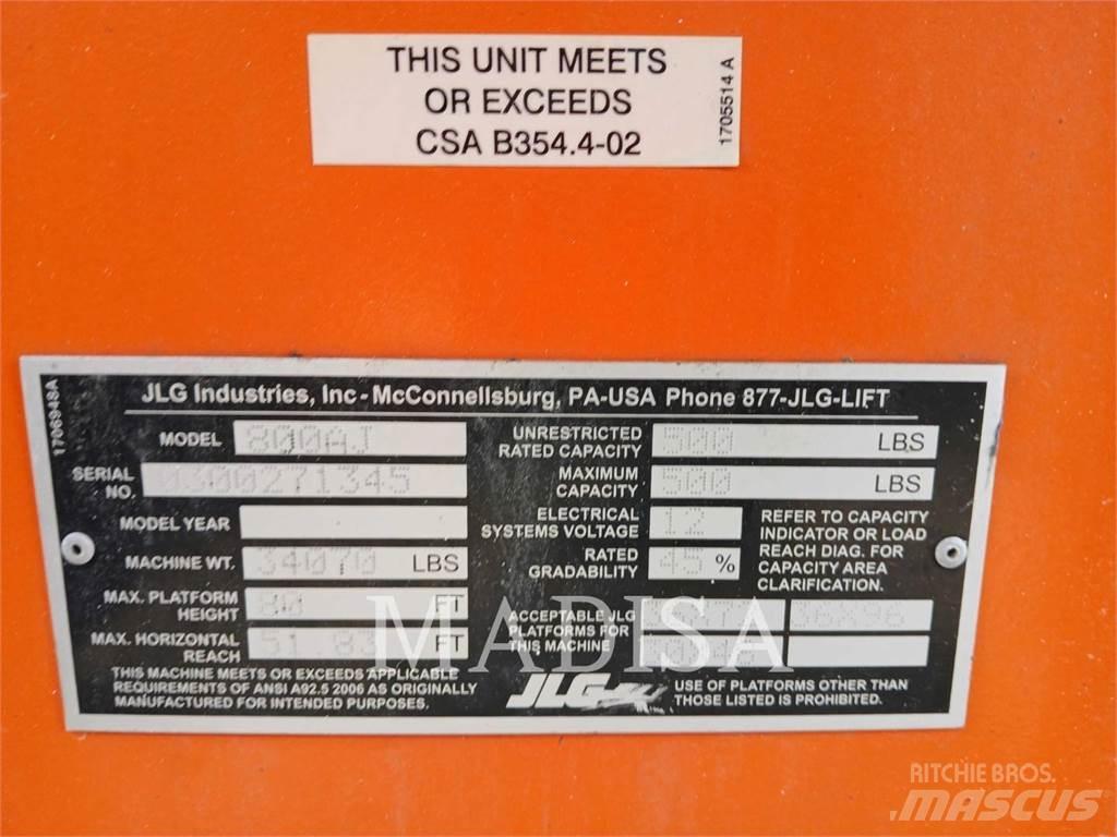 JLG 800 AJ Nacele cu brat articulat