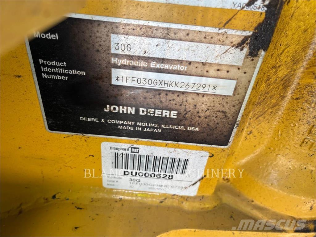 John Deere 30G Excavatoare pe șenile
