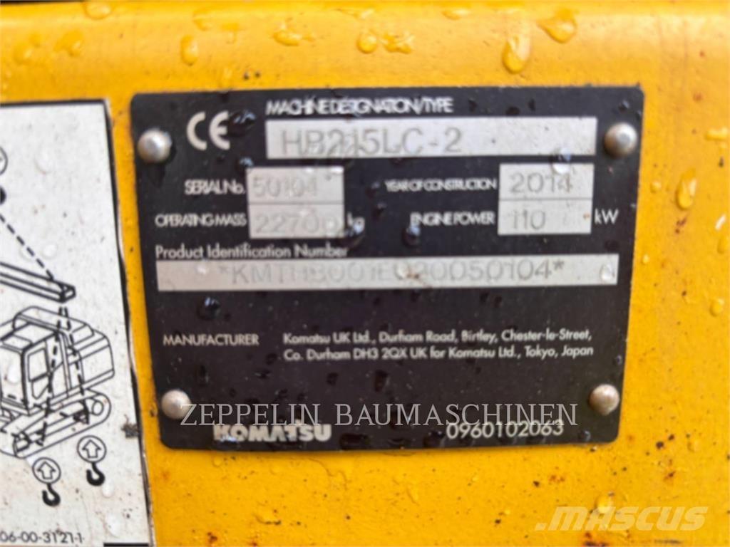 Komatsu HB215LC-2 Excavatoare pe șenile
