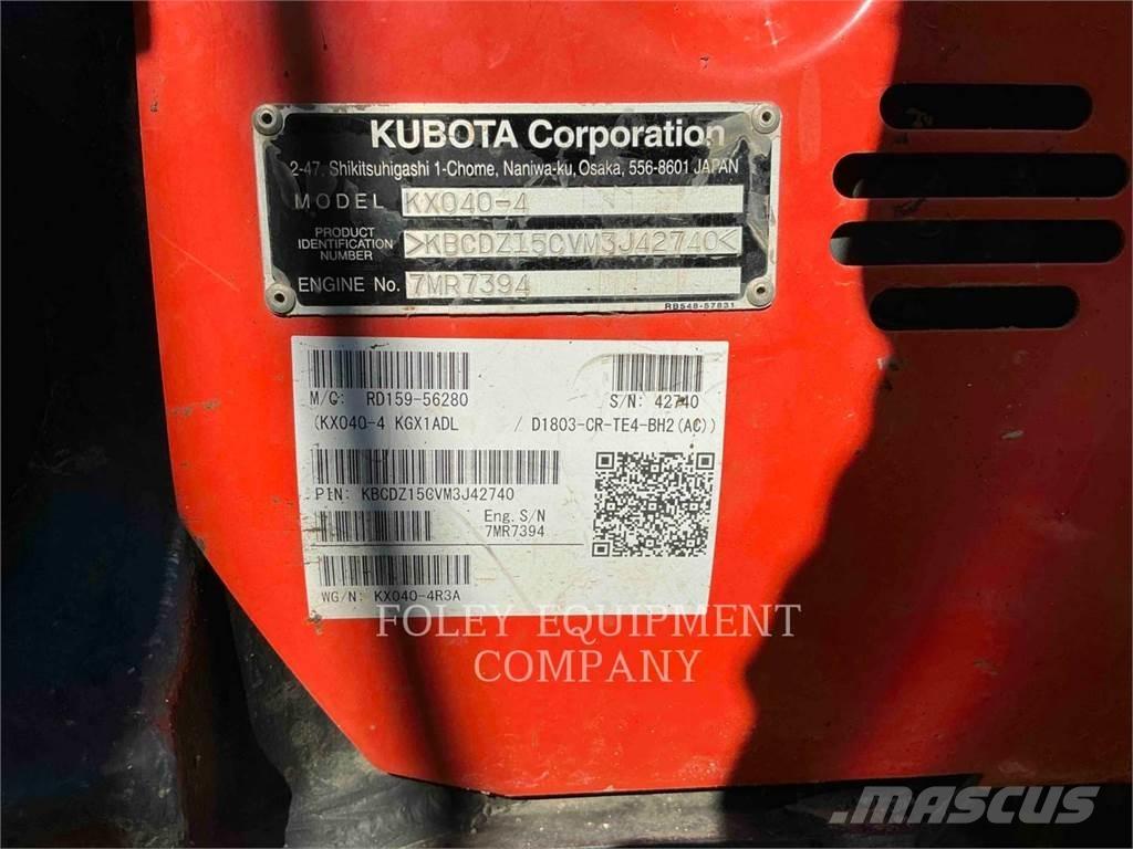 Kubota KX040-4 Excavatoare pe șenile
