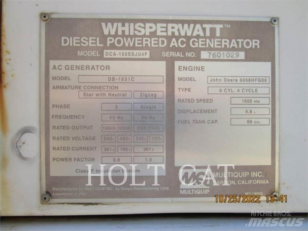 MultiQuip DCA150SSJU4F Alte generatoare