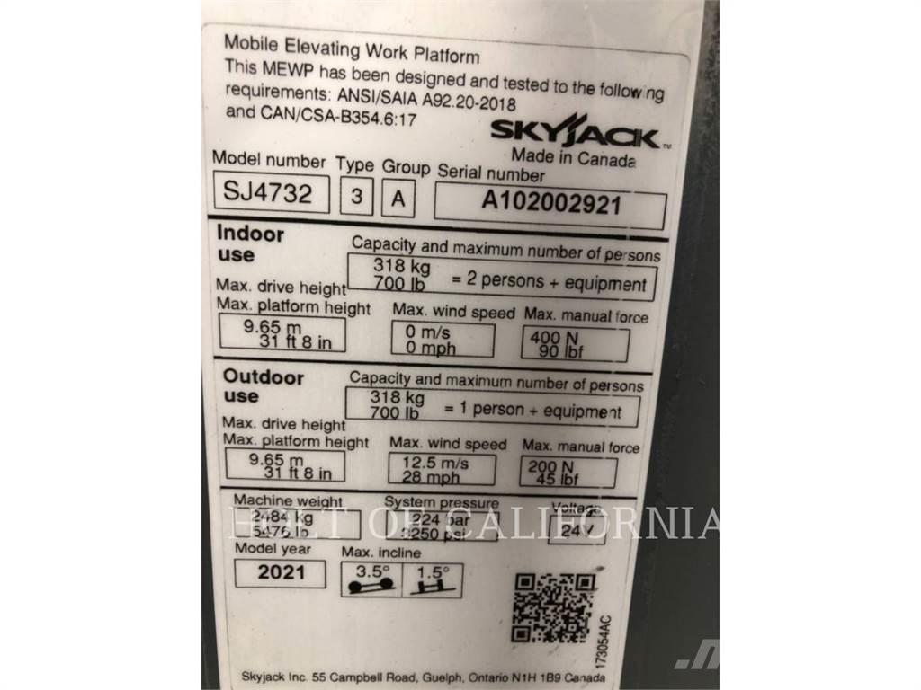 Skyjack SCISSOR32E Platforme foarfeca