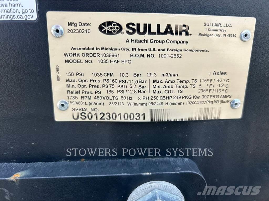 Sullair E1035HAF Uscatoare cu aer comprimat
