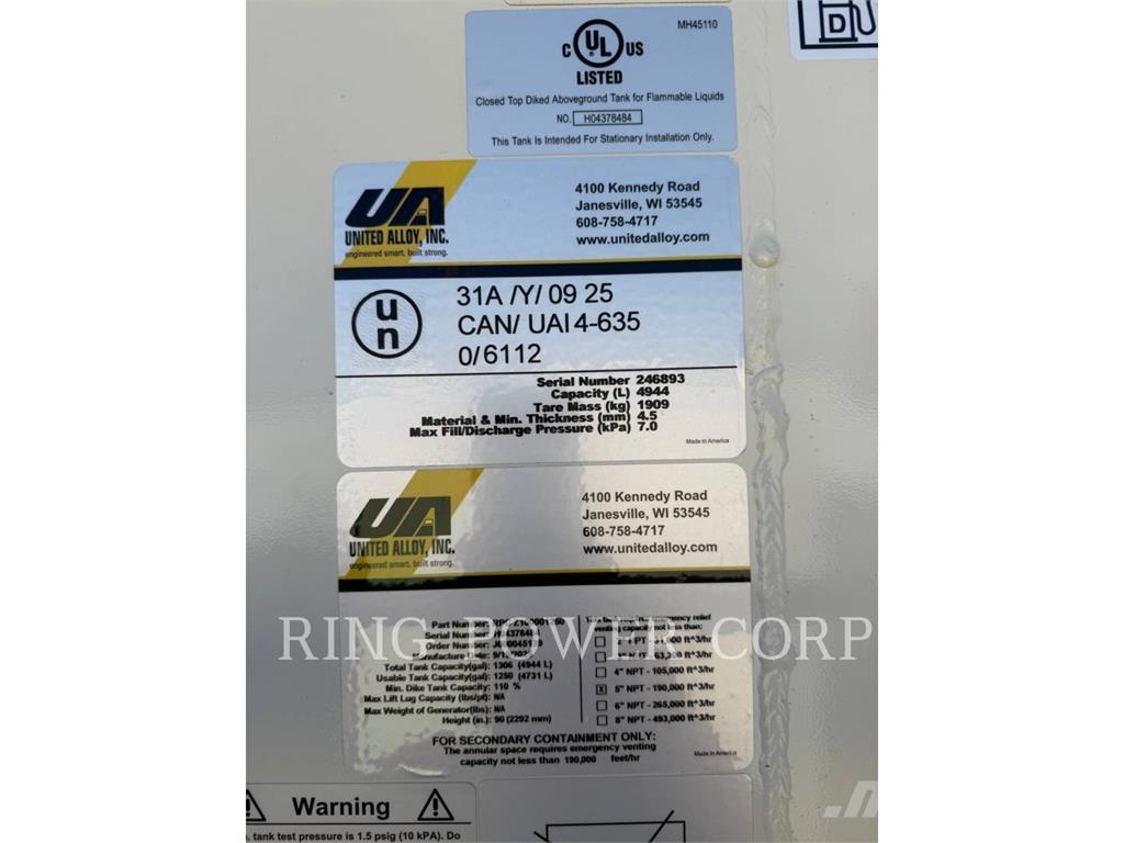 United 1250 GALLON Utilaje construcții - Altele