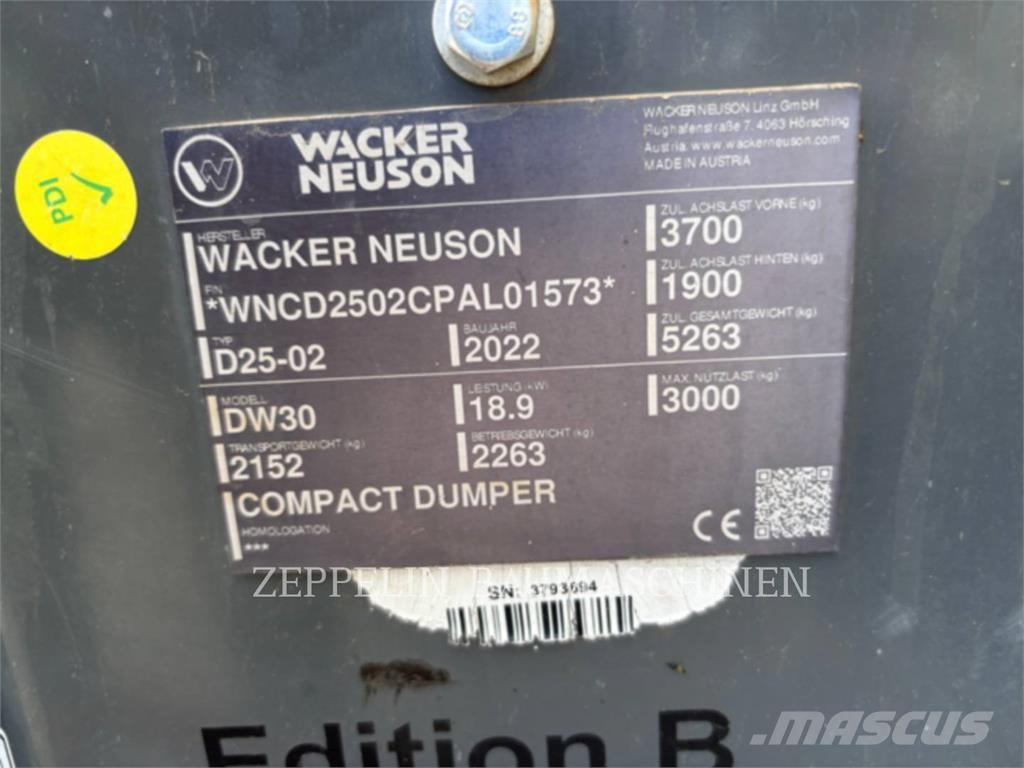 Wacker DW30 Transportoare articulate