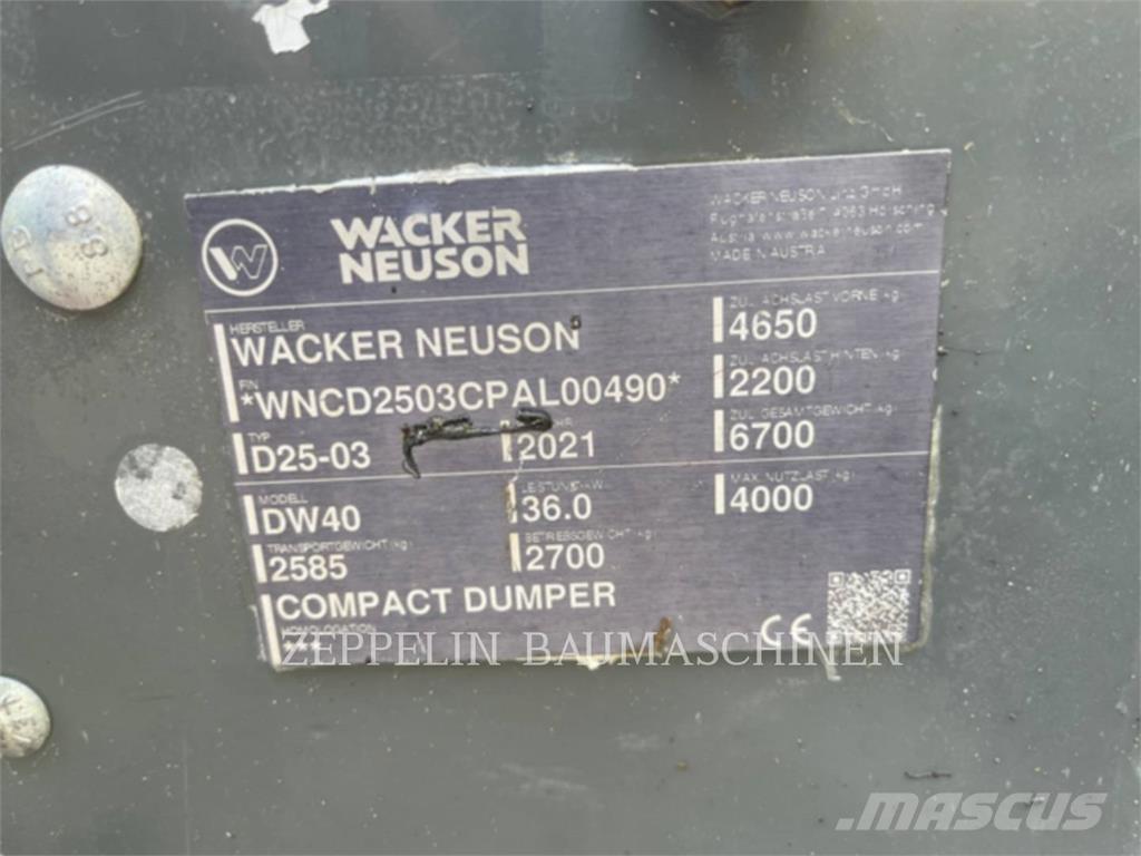 Wacker DW40 Transportoare articulate