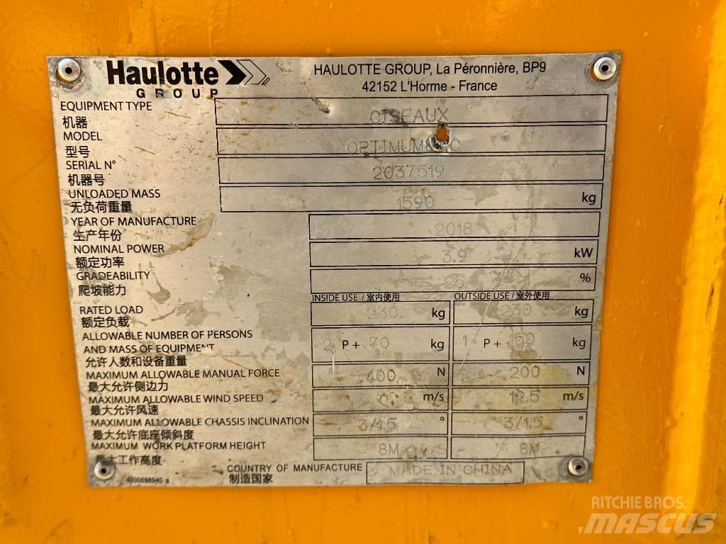 Haulotte OPTIMUM 8 Platforme foarfeca