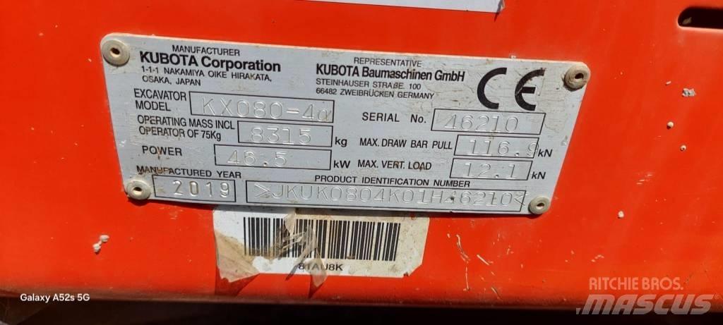 Kubota KX 080-4 Excavatoare 7t - 12t