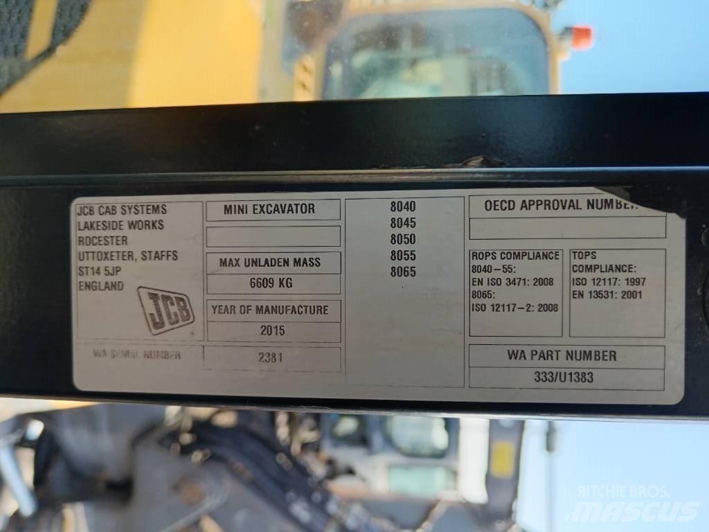 JCB 8055 RTS Mini excavatoare < 7t