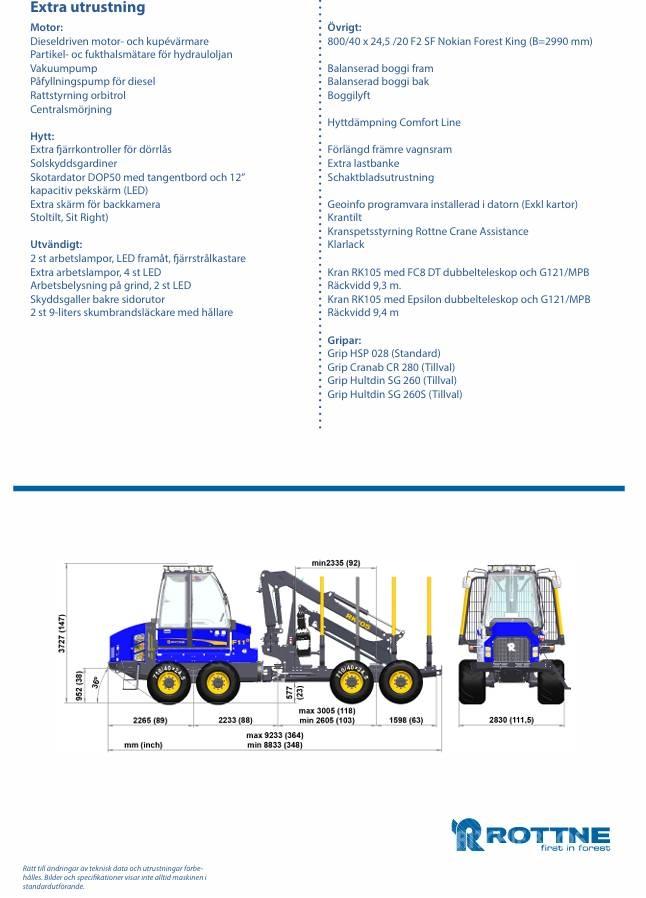 Rottne F11E Transportoare