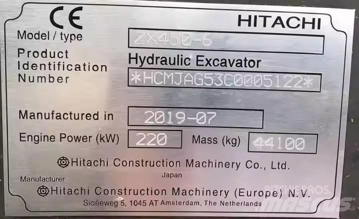 Hitachi ZX450H Excavatoare pe șenile
