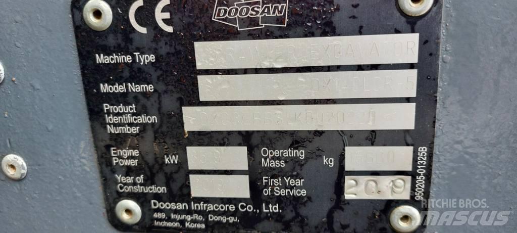 Doosan DX140LCR-5 Excavatoare pe șenile
