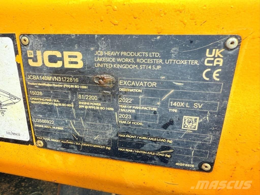 JCB 140 X Excavatoare pe șenile
