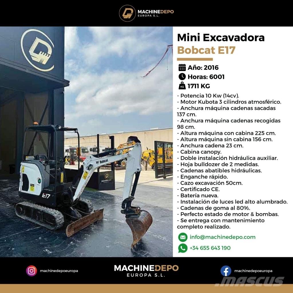 Bobcat E 17 Mini excavatoare < 7t